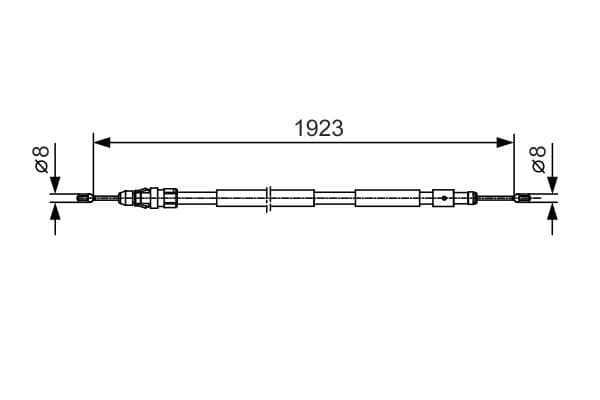 Bosch BC1011 Sağ fren kablosu 1