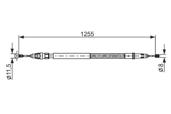 Bosch BC1119 Fren kablosu 1