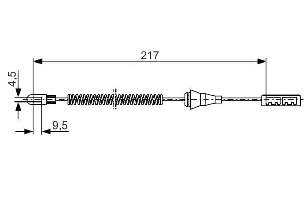 Bosch BC1135 Fren kablosu 1