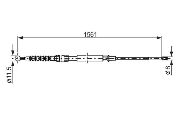 Bosch BC1148 Fren kablosu 1