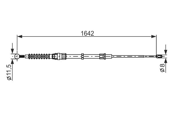 Bosch BC1151 Fren kablosu 1