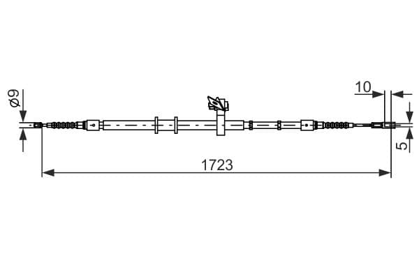 Bosch BC1153 Sağ fren kablosu 1