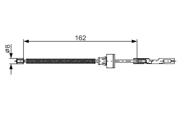 Bosch BC1162 Fren kablosu 1