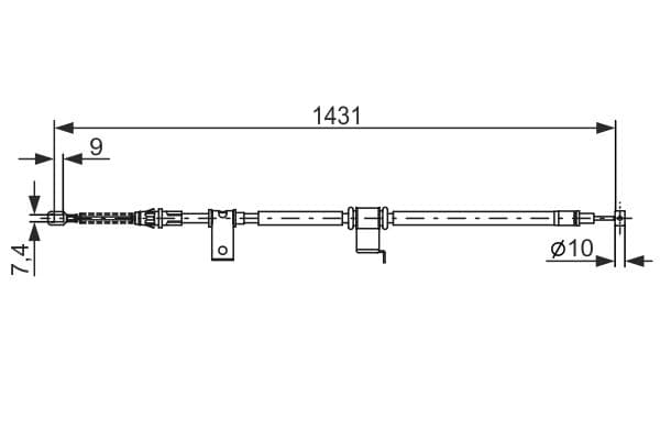 Bosch BC1177 Sol fren kablosu 1