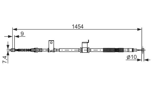 Bosch BC1178 Sağ fren kablosu 1