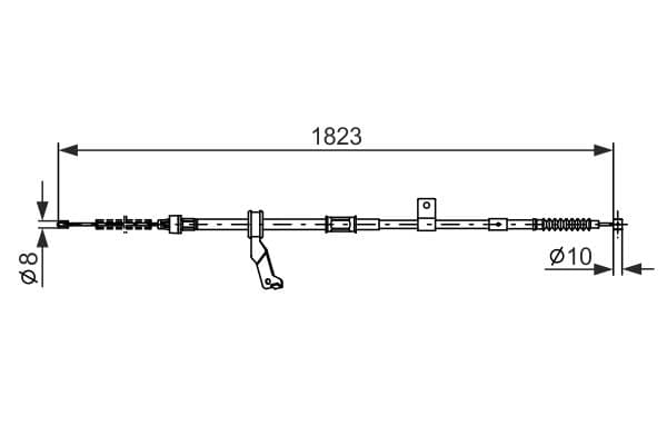 Bosch BC1181 Sağ fren kablosu 1