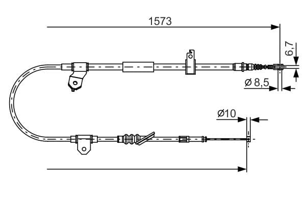 Bosch BC1183 Sol fren kablosu 1