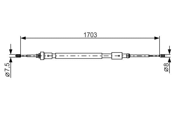 Bosch BC1199 Fren kablosu 1