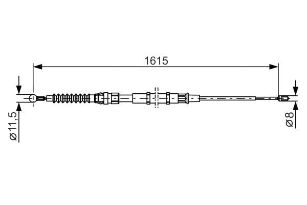 Bosch BC1212 Fren kablosu 1