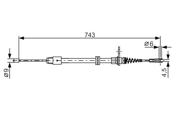 Bosch BC1213 Fren kablosu 1