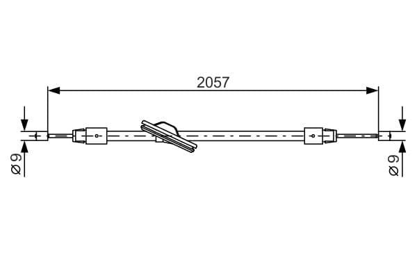 Bosch BC1215 Fren kablosu 1