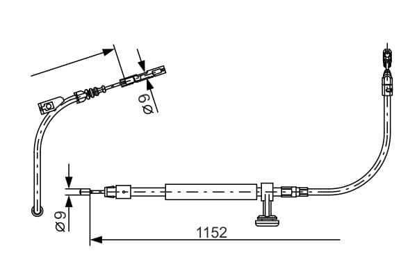 Bosch BC1216 Fren kablosu 1