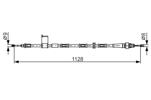 Bosch BC1247 Sağ fren kablosu 1