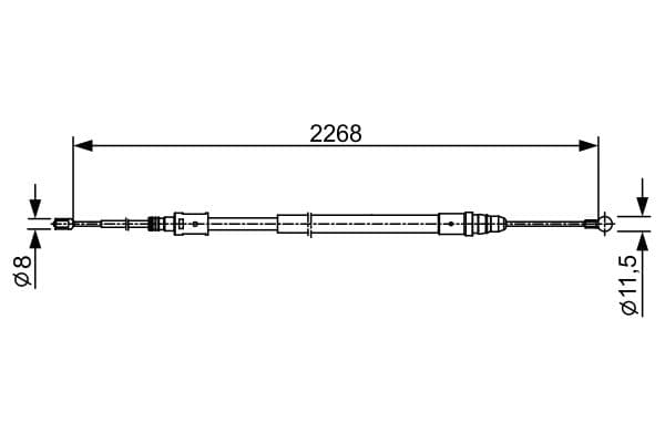 Bosch BC2409 Fren kablosu 1