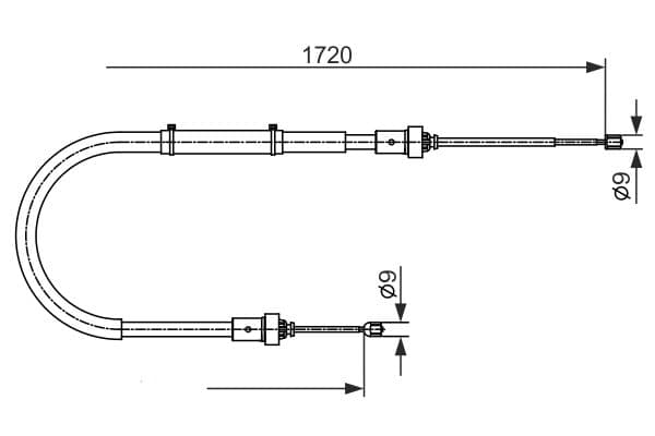 Bosch BC2411 Fren kablosu 1