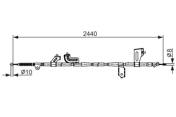 Bosch BC2425 Sol fren kablosu 1