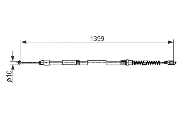 Bosch BC2539 Fren kablosu 1