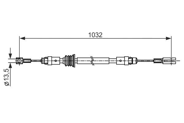 Bosch BC2548 Fren kablosu 1