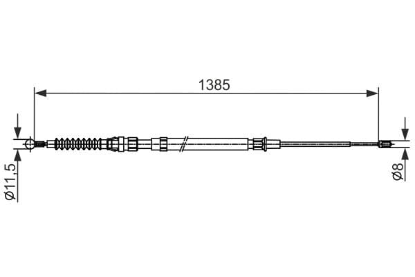 Bosch BC2584 Fren kablosu 1