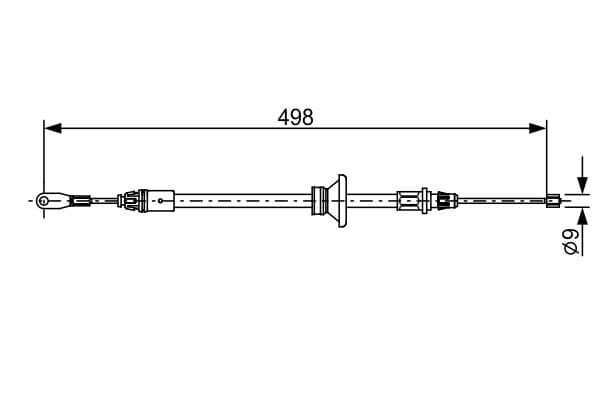 Bosch BC2632 Fren kablosu 1