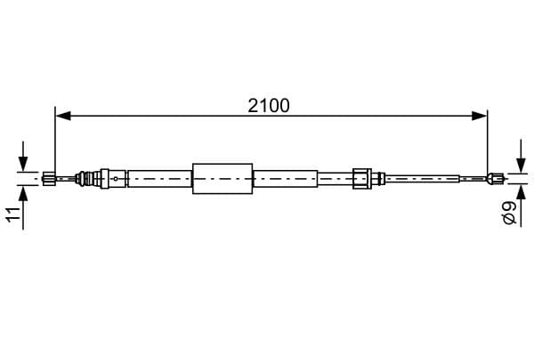Bosch BC2635 Fren kablosu 1