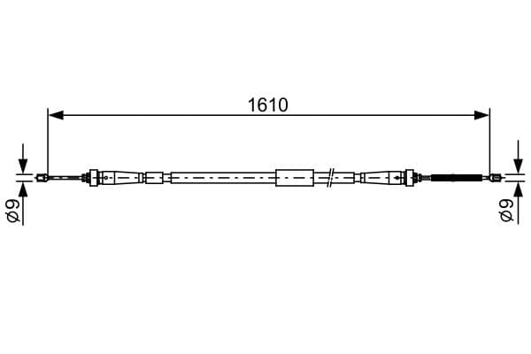 Bosch BC2636 Fren kablosu 1