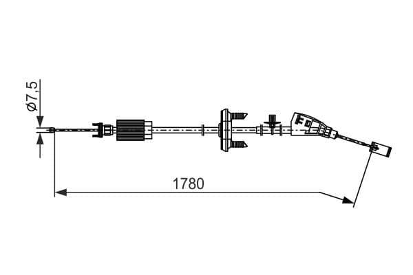 Bosch BC2796 Fren kablosu 1
