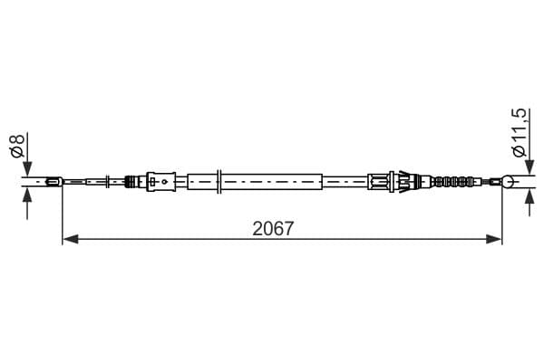 Bosch BC2869 Fren kablosu 1