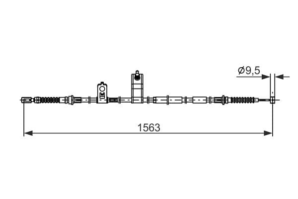 Bosch BC2897 Sağ fren kablosu 1