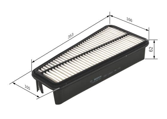 Bosch Filtre Sistemleri Hava filtresi elemanı, Motor 1