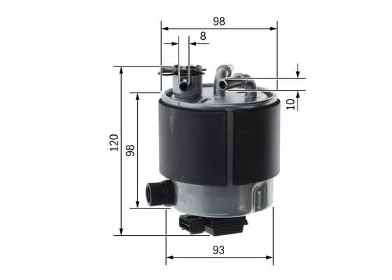Bosch Filtre Sistemleri Akaryakıt besleme borusu süzgeci 1