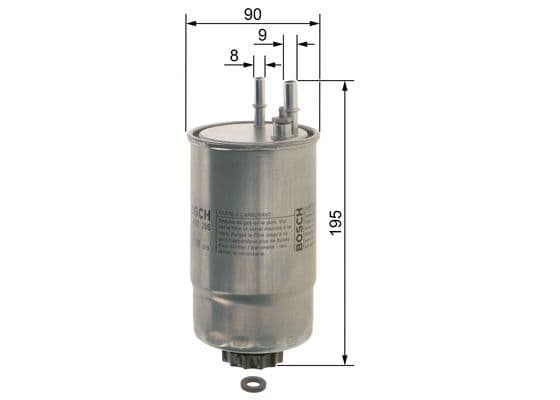 Bosch N 2206 Akaryakıt besleme borusu süzgeci 1