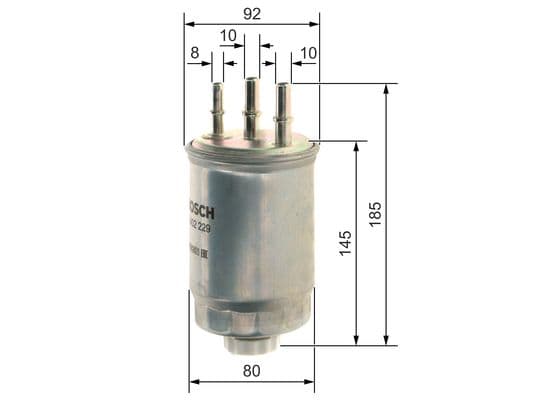 Bosch N 2229 Akaryakıt besleme borusu süzgeci 1