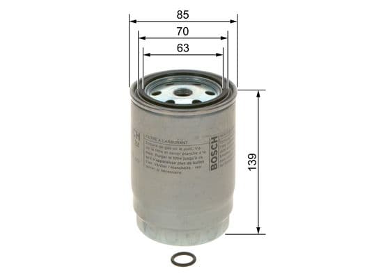 Bosch N 2255 Yakıt kutu filtresi komple 1