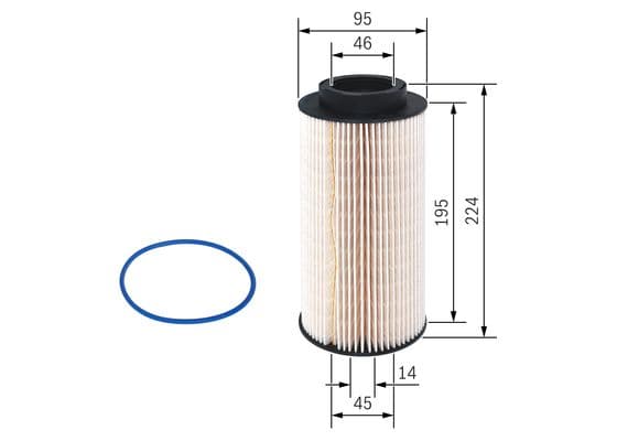 Bosch N 2745 Yakıt filtresi elemanı 1