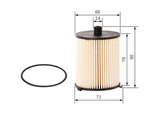 Bosch Filtre Sistemleri Yakıt filtresi elemanı 1