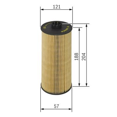 Bosch P 7051 Yağ filtre tertibatı 1