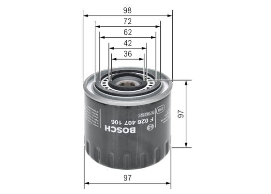 Bosch P 7106 Yağ filtresi 1