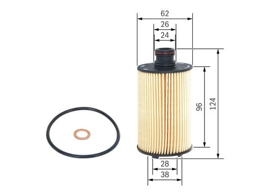 Bosch P 7154 Yağ filtre tertibatı 1