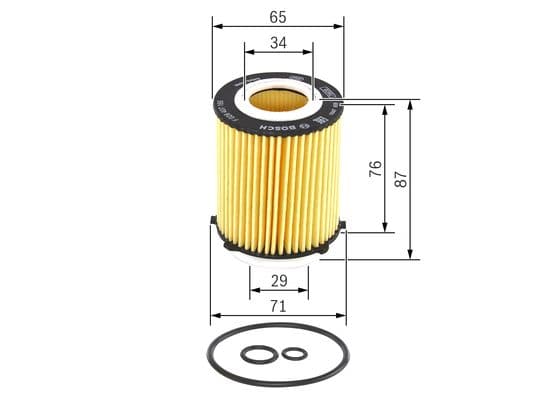 Bosch P 7166 Yağ filtre tertibatı 1