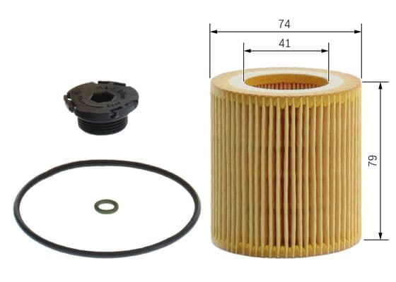 Bosch P 7175 Yağ filtre tertibatı 1