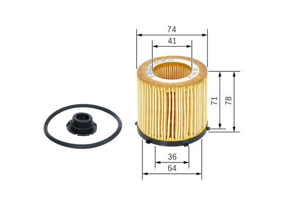 Bosch Filtre Sistemleri Yağ filtre tertibatı 1