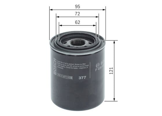 Bosch Filtre Sistemleri Yağ filtresi 1