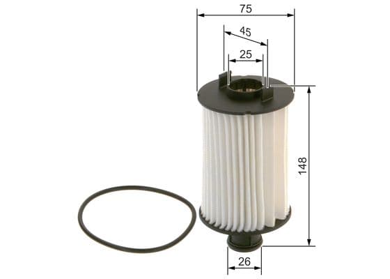 Bosch P 7269 Yağ filtre tertibatı 1