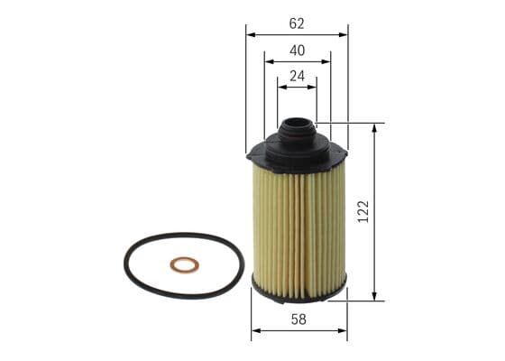 Bosch P 7348 Yağ filtre tertibatı 1